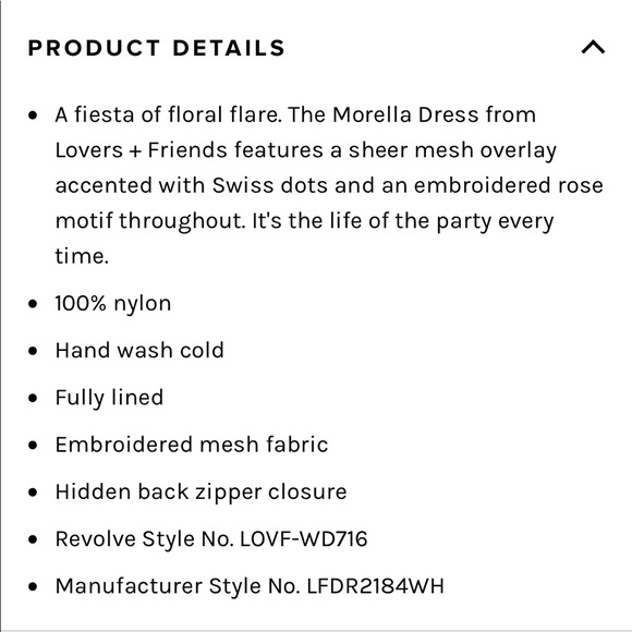 NWOT Lovers + Friends Morella Dress XS - Picture 5 of 8